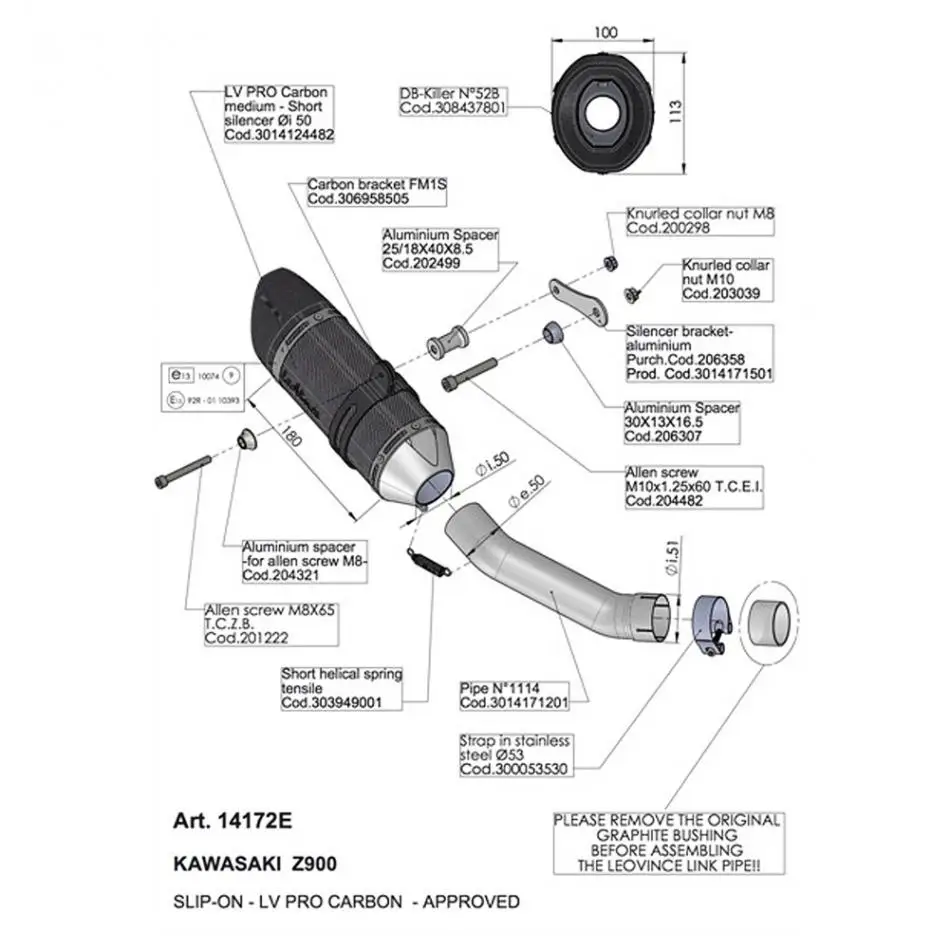 Мотоцикл углеродного волокна выхлопных газов mufflertailpipe для США два брата HONDA YAMAHA SUZUKI KTM DUKE 200 390 690 RC390 и т. д. выхлопной трубы