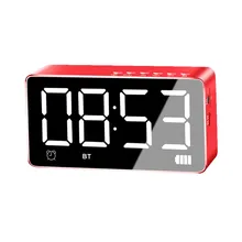 Newest Hot Sale Q9 Mini Bluetooth Wireless Super Bass Speaker TF Card Audio Alarm Clock Home New Fashion Drop Shipping