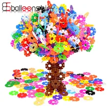100 pcs lot Building Blocks Child DIY Assemblage font b Toy b font Educational Multicolor Snowflake