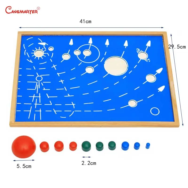  Astral Map With Box Montessori Toys Board Teaching Aids Wooden Kindergarten Games Toys Educational  - 32988639259