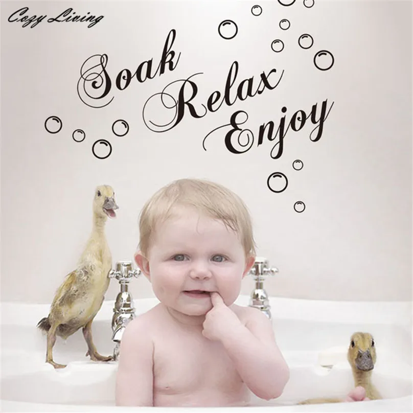 Wall Sticker Quotes 1 PC Wall Sticker Decor Living Room Decals Bathroom