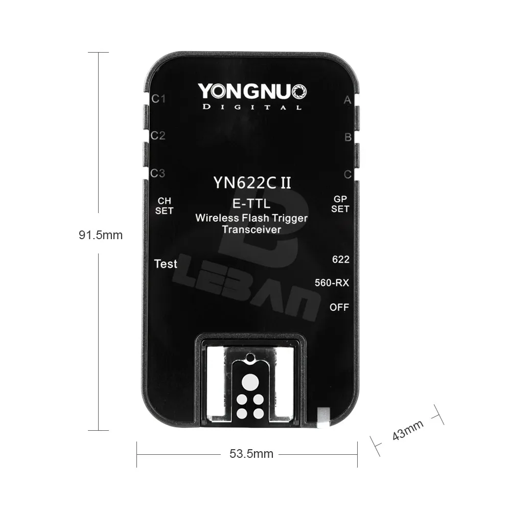 Yongnuo YN-622C II Беспроводной ETTL вспышка триггера приемник передатчик трансивера