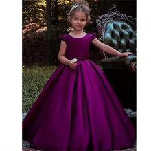 Новое поступление; фиолетовые платья с цветочным узором для девочек; бальное платье с аппликацией; вечерние платья без рукавов с оборками и круглым вырезом для торжеств и причастия