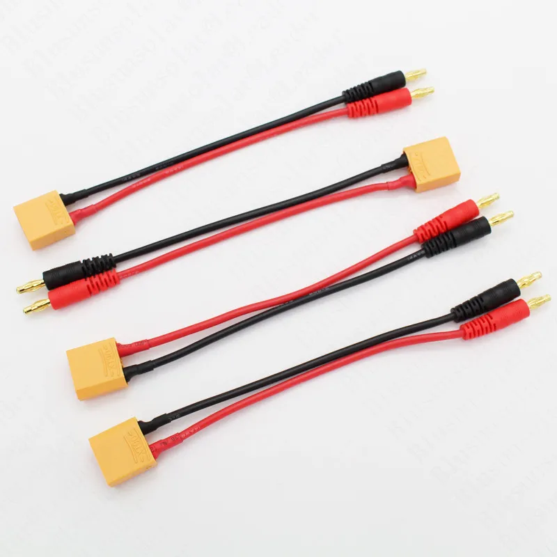 20 Sets/Lot XT90 to 4.0mm Banana Connector with 14 AWG Silicone Charger Cable for RC Power Supply ZD0180 | Обустройство дома