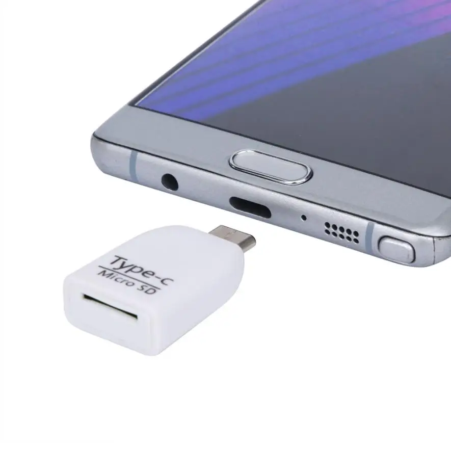 Высокое качество Новый Тип Мини C Micro SD картридер OTG адаптер USB 3,1 Портативный l0717 #2