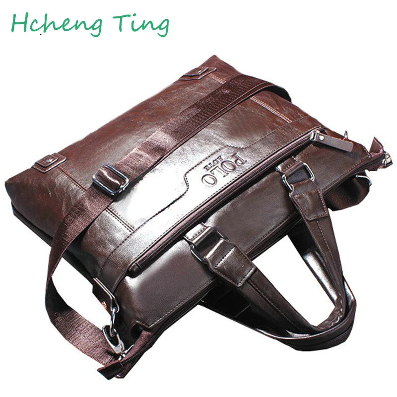 Brand Polo Men s Messenger Bag Causal luxury men handbags Top PU Leather Man Crossbody Bags