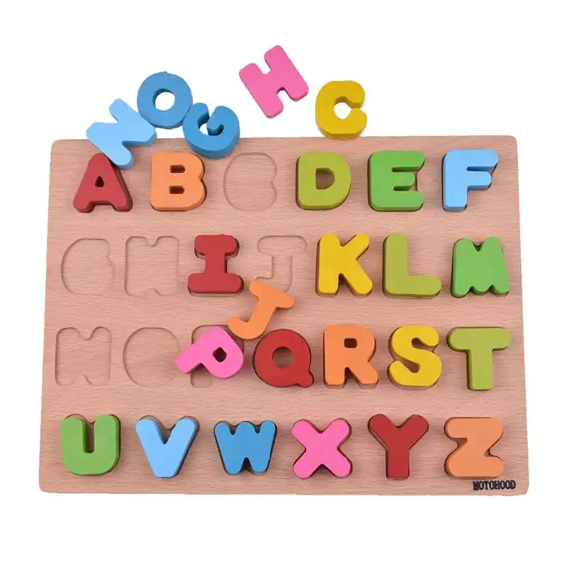 MOTOHOOD Intelligence Educational Toys For Children Enlighten English Digital Learning Puzzle Wooden Toys For Kids Birthday Gift (5)