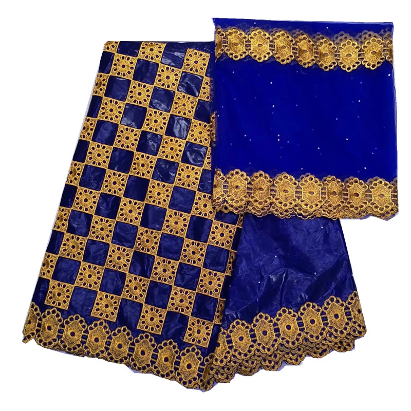 

Guinea brocade fabric bazin riche getzner 2018 african lace fabric latest nigerian gele headtie for wedding 5+2yards/lot