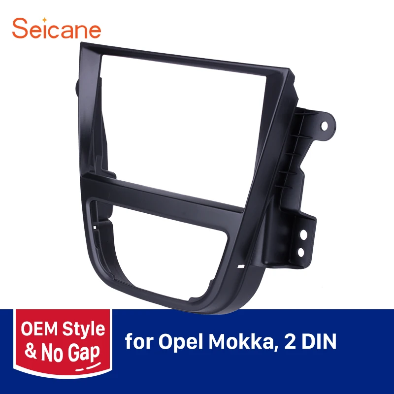 

173*98mm Seicane Dash Radio Panel Double Din Car Stereo Fascia for Opel Mokka Fitting DVD Player Frame Cover Kit