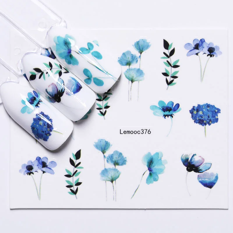 Nail Water Decals Transfer Stickers Flower Tropical Images Nail Art Manicure Tips Decoration for UV Gel Polish - Цвет: 3