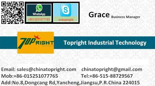 business card for china topright industrial