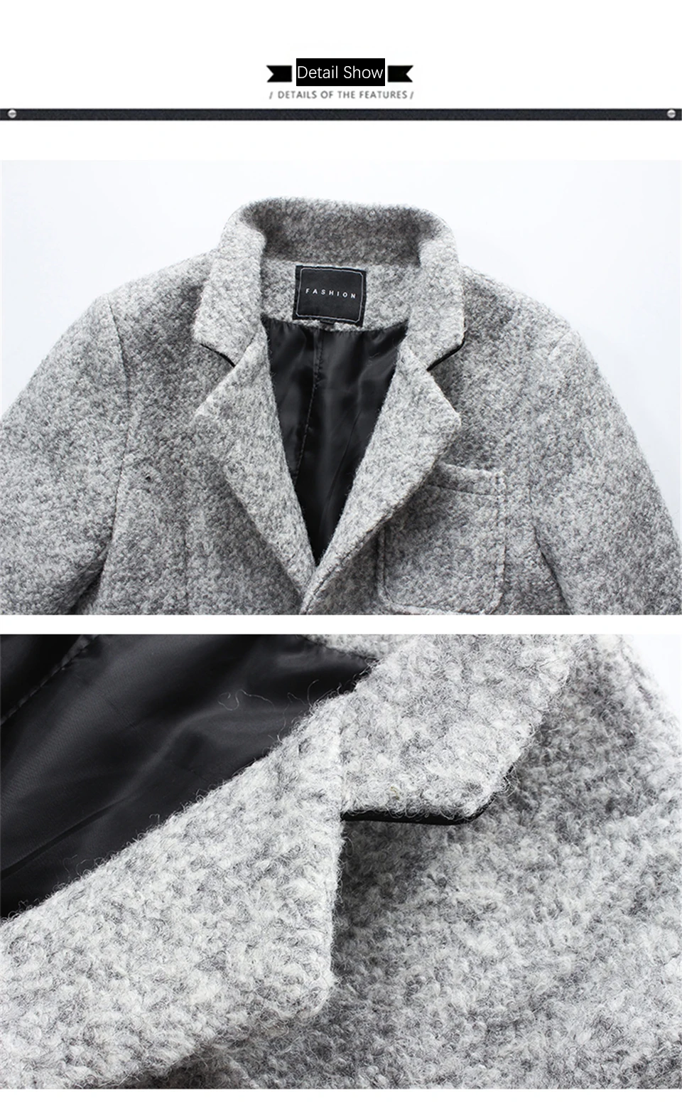 Тренч, Мужская брендовая одежда, Зимние Модные мужские куртки и пальто, 40% шерсть, длинный Тренч, мужская куртка, пальто, плюс M-5XL