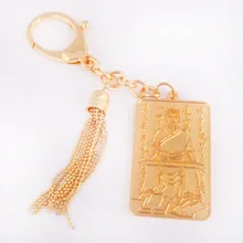 Фэн Шуй Тай СУИ золотистый брелок для ключей женский новогодний Fengshui подарки W1014