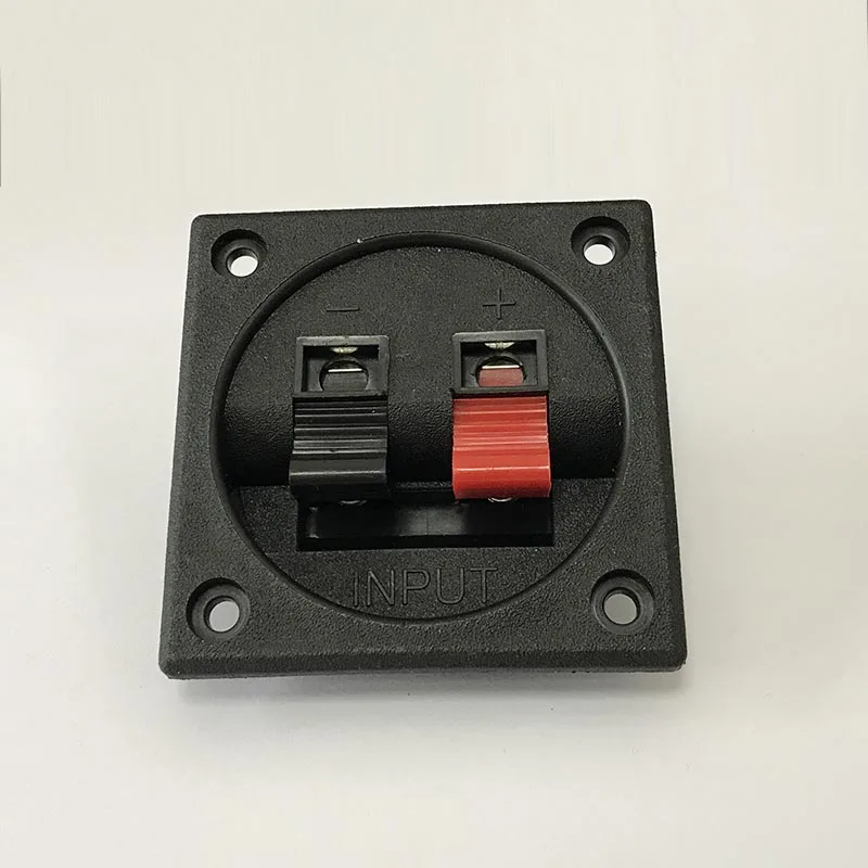 5pcs 56mm square Speaker wire clip horn clamp/audio clip 2p wiring seat