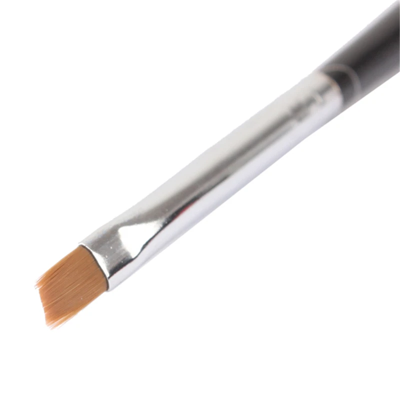 

Nail Art Brush Pen Painting Drawing Pen UV LED Gel Polish Black Flat Handle Powder Cleaning Brush Manicure Nail Tool
