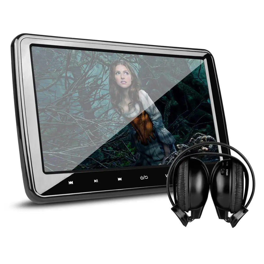 Top 10.1" Touch Button Headrest Car DVD Car Headrest DVD Car Headrest Monitor with DVD Function & 1 Piece IR/FM Headphone 1 Top 10.1" Touch Button Headrest Car DVD Car Headrest DVD Car Headrest Monitor with DVD Function & 1 Piece IR/FM Headphone 1