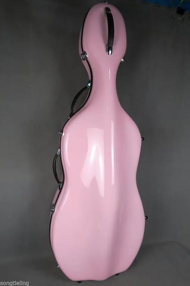 4/4 pink fiberglass cello hard case with wheells BJ 6727in Cello from