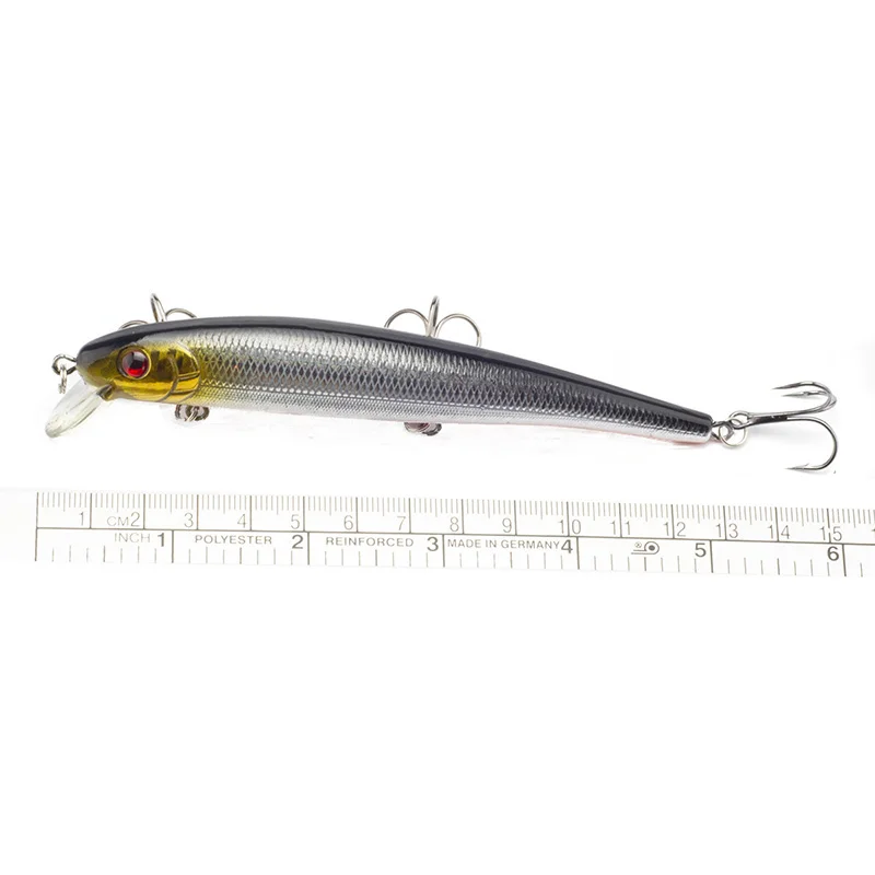 Pesca Minnow señuelo cebo duro 13 cm 19G 1 unids/lote flotador Wobbler plástico señuelo Pesca Crankbait aparejos 5 colores diferentes