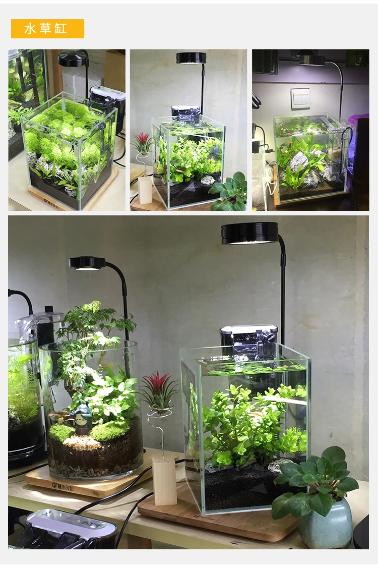 Стиль ada aquasky светодиодный светильник Wabikusa мини нано природное дерево водяное растение для аквариума светодиодный светильник