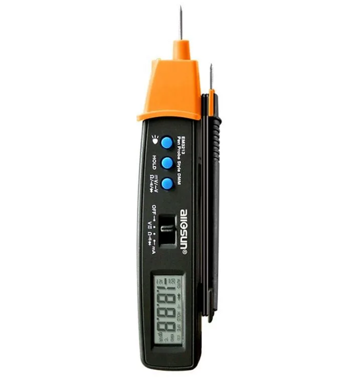 EM3213 Цифровая ручка Тип мультиметр, ACV/DCV j ACA/DCA сопротивление, защита от перегрузки, непрерывность и диод Тесты