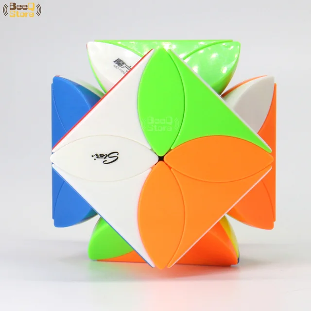 Mofangge Four Leaf Clover Cube Magic Cube Puzzle Toy For Competition Black Stickerless Strange Shape Twist Cube In Magic Cubes From Toys Hobbies On