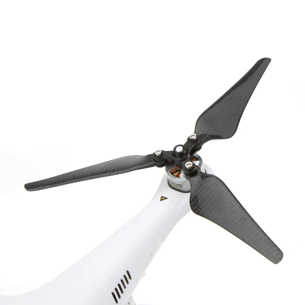 4 Set 9443 9.4 x 4.3-inch 3 Blade Carbon Fiber Self Locking Folding CW/CCW Propeller Prop For DJI Phantom 2 Vision