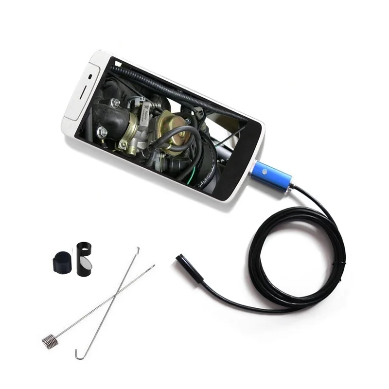 

5.5mm Lens Waterproof PC Android Endoscope with 1m/2m/3.5m/5m Cable Handheld Inspection Borescope for Android Phone PC Tablet