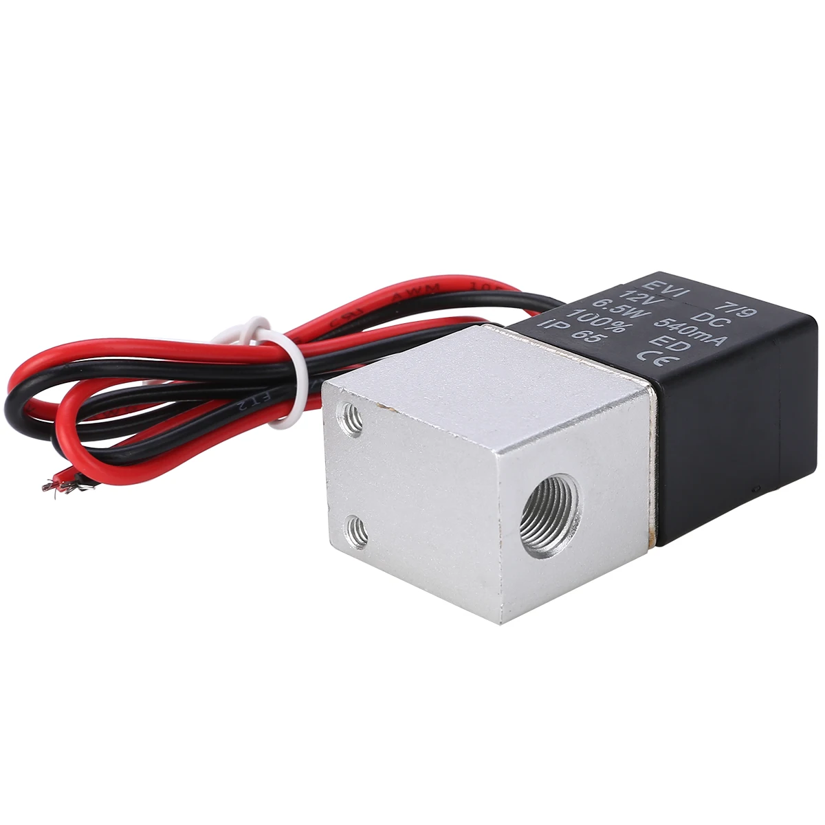 DC 12V Solenoid Valve 1/8" Normally Closed 2 Way Quick Release Pneumatic Valves For Water Air Gas Liquid Solenoid Valve