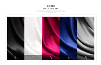 

Silk stretch solid color heavy satin fabric (width140cm )40mm