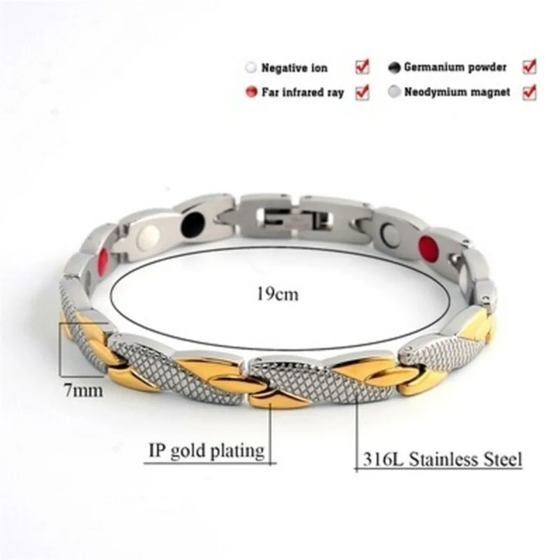 

Twisted Dragon pattern Healthy Magnetic Magnet Bracelet for Women Power Therapy Magnets Bracelets Bangles for Women Men