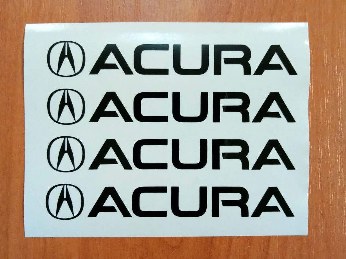 

For 4x ACURA Door Handle Decal Sticker logo TSX TL TLX RL MDX RDX LOGO Vtec