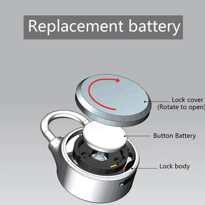 Smart Bluetooth Keyless Lock Waterproof APP Button Anti-Theft Password Door Luggage Padlock