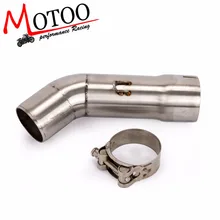 Моту-51 мм Мотоцикл выхлопная труба глушителя средняя труба соединитель Соединительная труба для Yamaha FZ8 FZ800