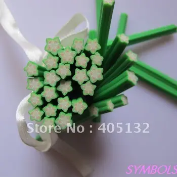 

A-37 100pcs 5mm Carambola Shape Star Fruit Polymer Clay Cane Fancy Nail Art Polymer Clay Cane