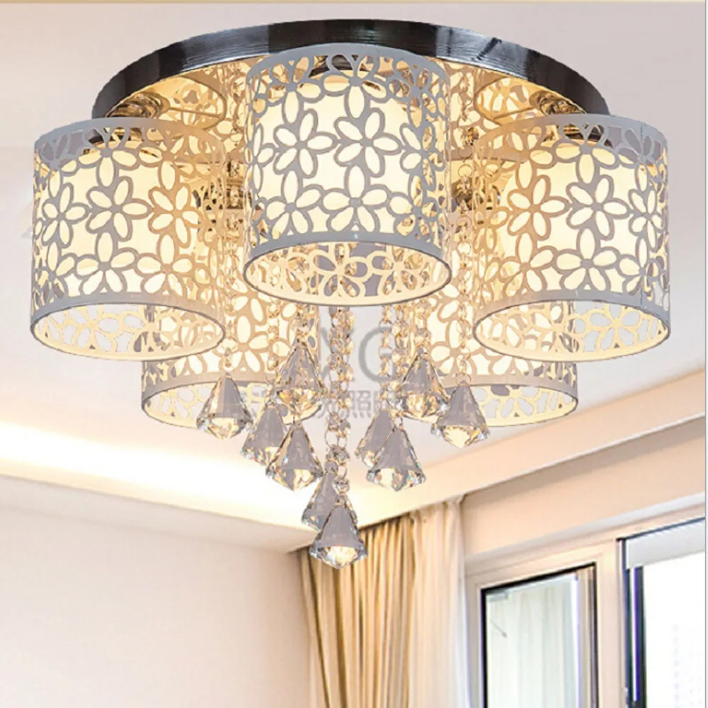 Acquista all'ingrosso online cristallo montaggio a filo da ... Plafoniere moderne cristallo led