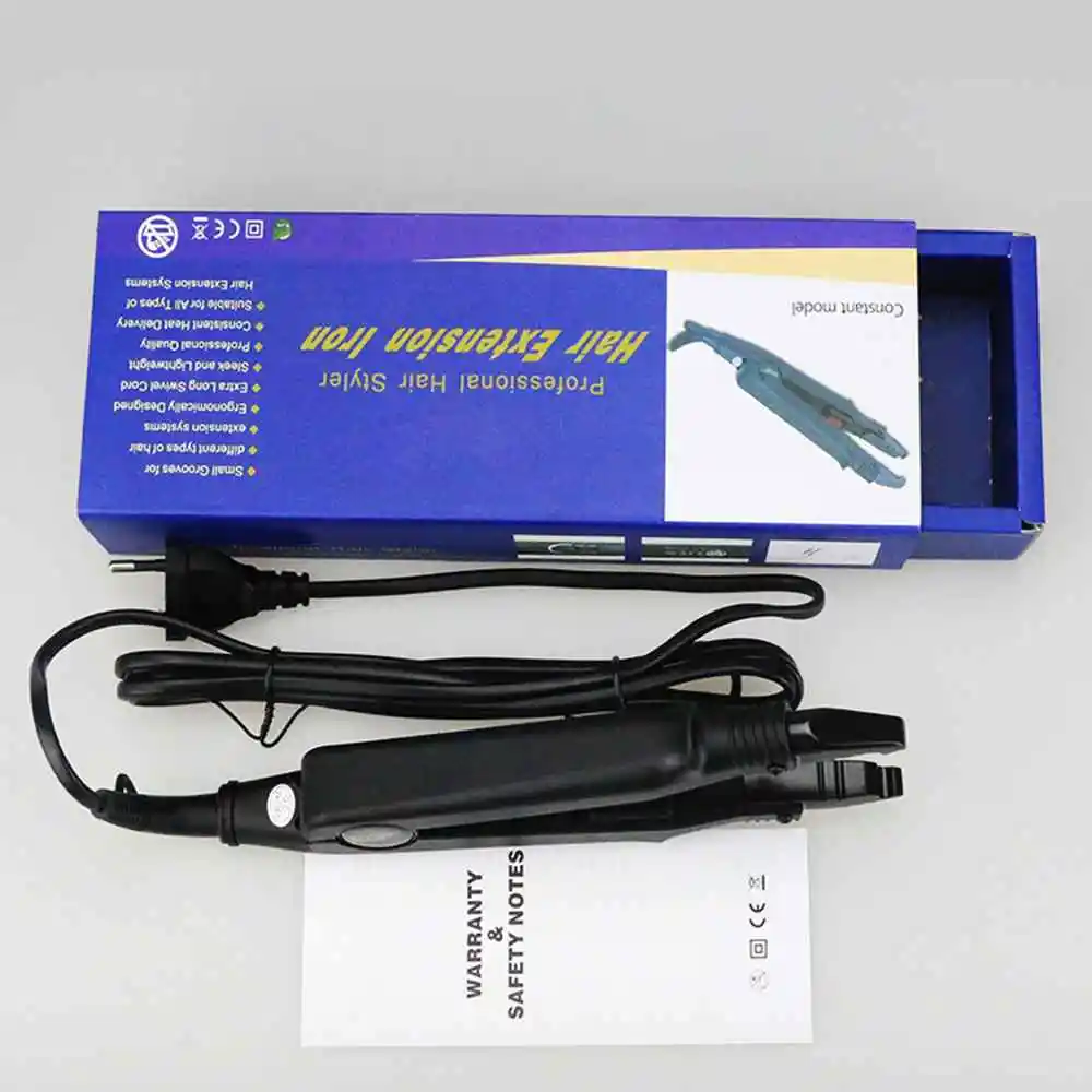 

Pro High Temperature Constant Nano Heat Iron Connector Hair Extension Equipment L-611A EU US Plug Hairdressing Styler Equipment