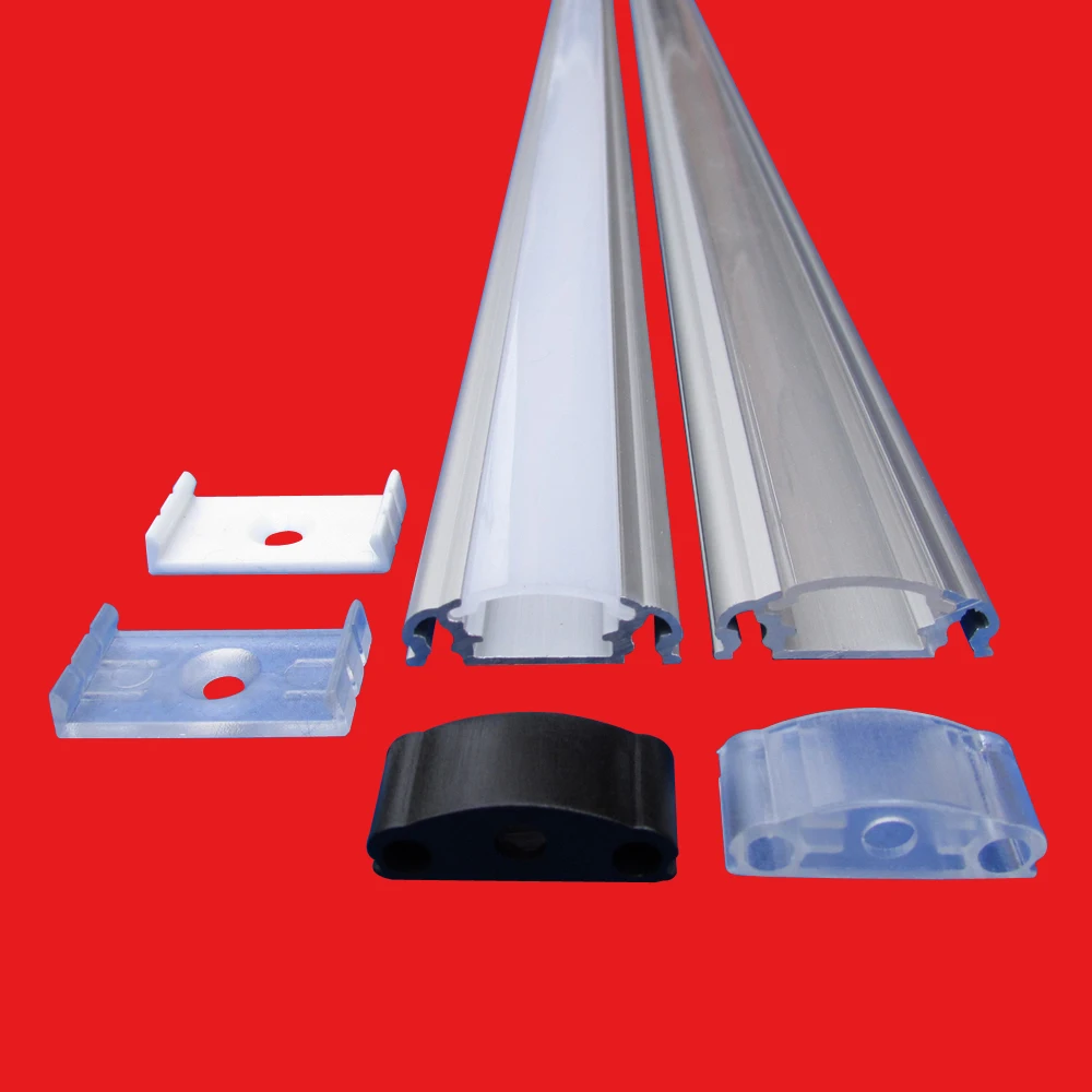 10packs x 1m Led channel U alu, Alu profile led with diffuser, mounting