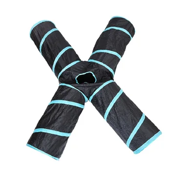 

Dog Cat Tunnel Toys Cat Toys Outdoor Training Toy Rabbit Funny Dogs Tunnel House 4-hole Tunnel Toy Pet Supplies