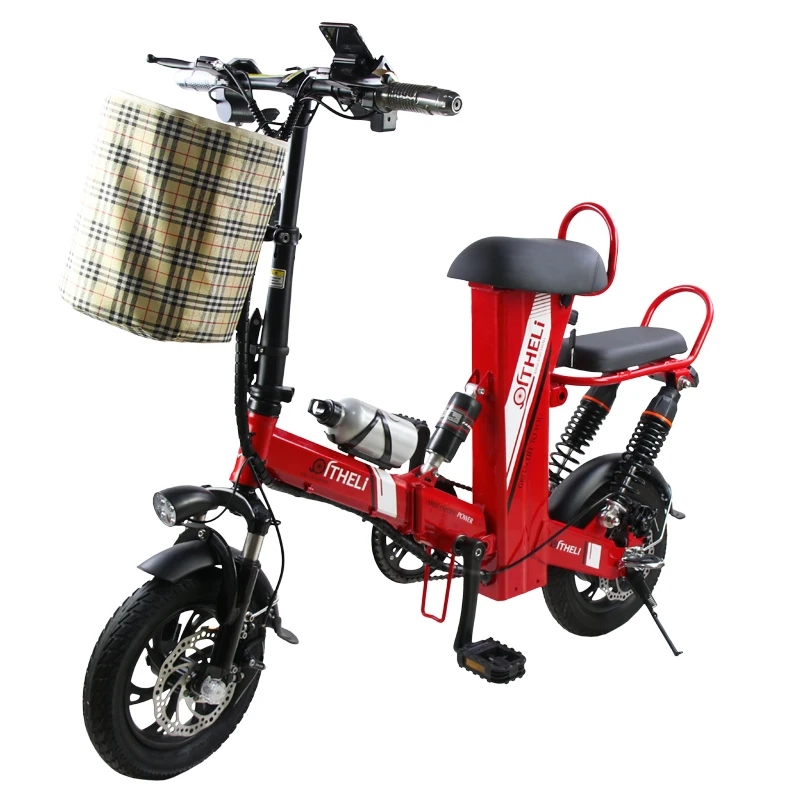 12-дюймовый складной электрический велосипед мини взрослый маленький поколения литиевая батарея электрического велосипеда
