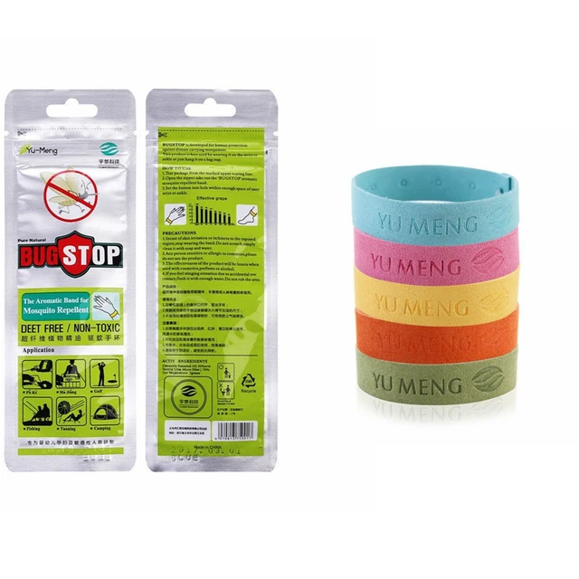 5pcs Non Toxic Mosquito Repellent Bracelet Deet Waterproof Spiral 5pcs Non Toxic Mosquito Repellent Bracelet Deet Waterproof Spiral Wrist Band Outdoor Indoor Insect Protection