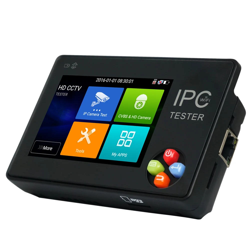 Best Product  3.5 Inch H.265 4K IP CCTV Tester Monitor IP CVBS Camera Tester AHD CVI TVI 8MP ONVIF PTZ WIFI 12V1A