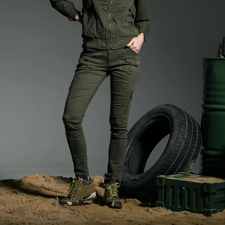 Новые зимние штаны, женские утолщенные Эластичные Обтягивающие Комбинезоны, женские военные облегающие повседневные дамские штаны, брюки Gk-9363A - Цвет: Army Green