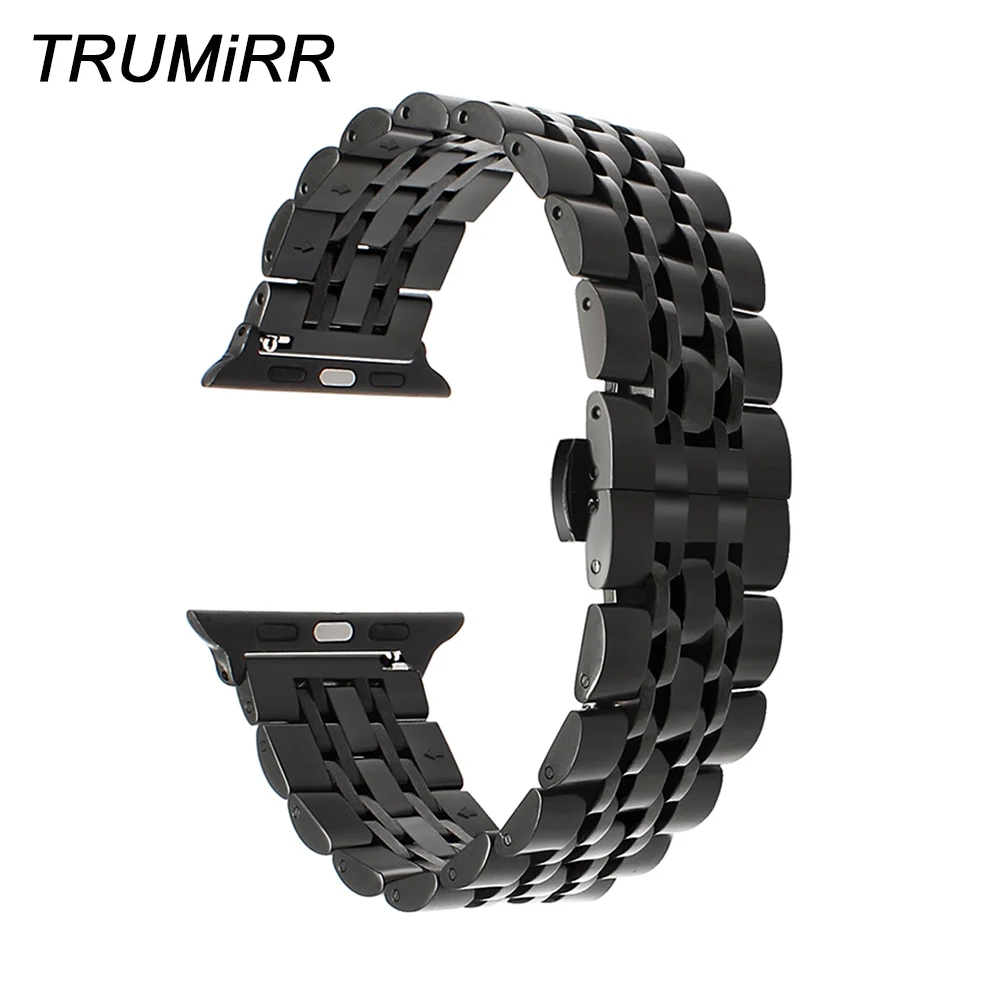 Ремешок из нержавеющей стали для iWatch Apple Watch Series 5 4 3 2 1 44 мм 42 40 38 мм|steel watchband|stainless