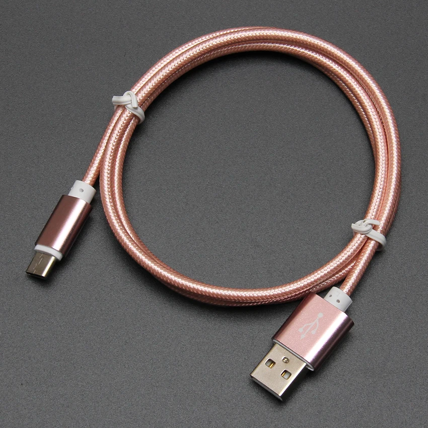 1 м usb type-C кабель для быстрой зарядки USB C кабель для samsung Galaxy S9 S8 Plus Oneplus 6 нейлоновый плетеный кабель для синхронизации данных type-C