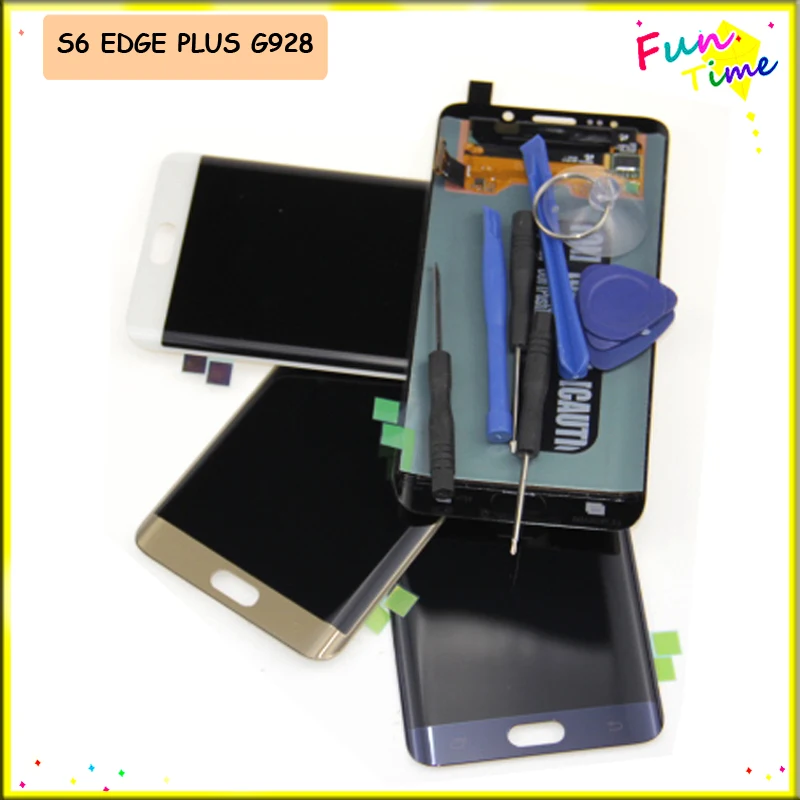 Для Samsung Galaxy S6 Edge Plus LCD G928 G928F дисплей сенсорный экран сборка Замена|Экраны для