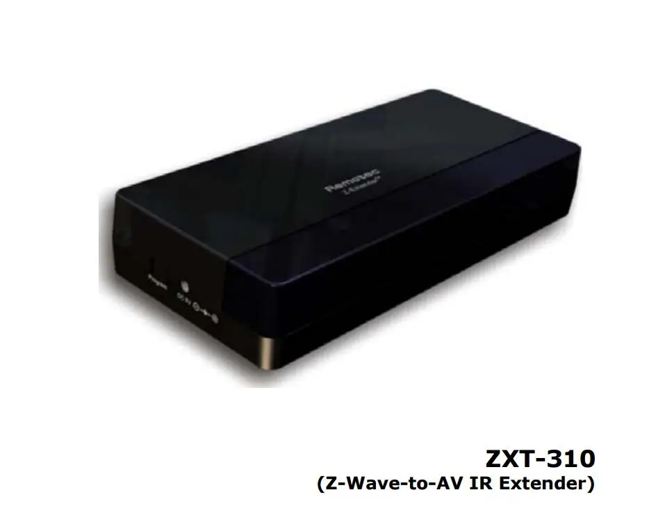 

EU 868.42MHZ Wireless Z-Wave-to-AV IR Extender ZXT-310 supports host-based library upgrade for 6 AV database