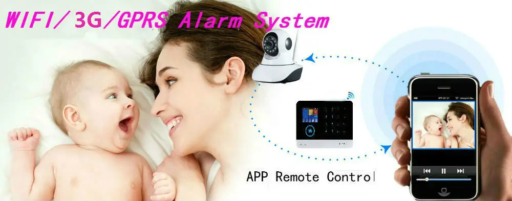 SmartYIBA Wi-Fi GPRS SMS APP дистанционного Управление Камера охранной сигнализации rfid-карты руку разоружить умный дом сигнализации сеть 3G
