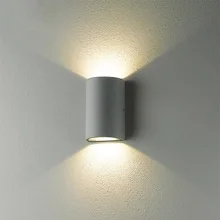 Водонепроницаемый открытый настенный светильник 2*6 Вт светодиодный источник и Подпушка Освещение современный минималистский Крытый Открытый крыльцо сад свет