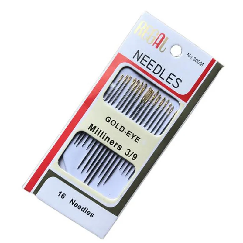 10 packs! Hot Sale Combination Tail Gold Plated Hand Sewing Needles