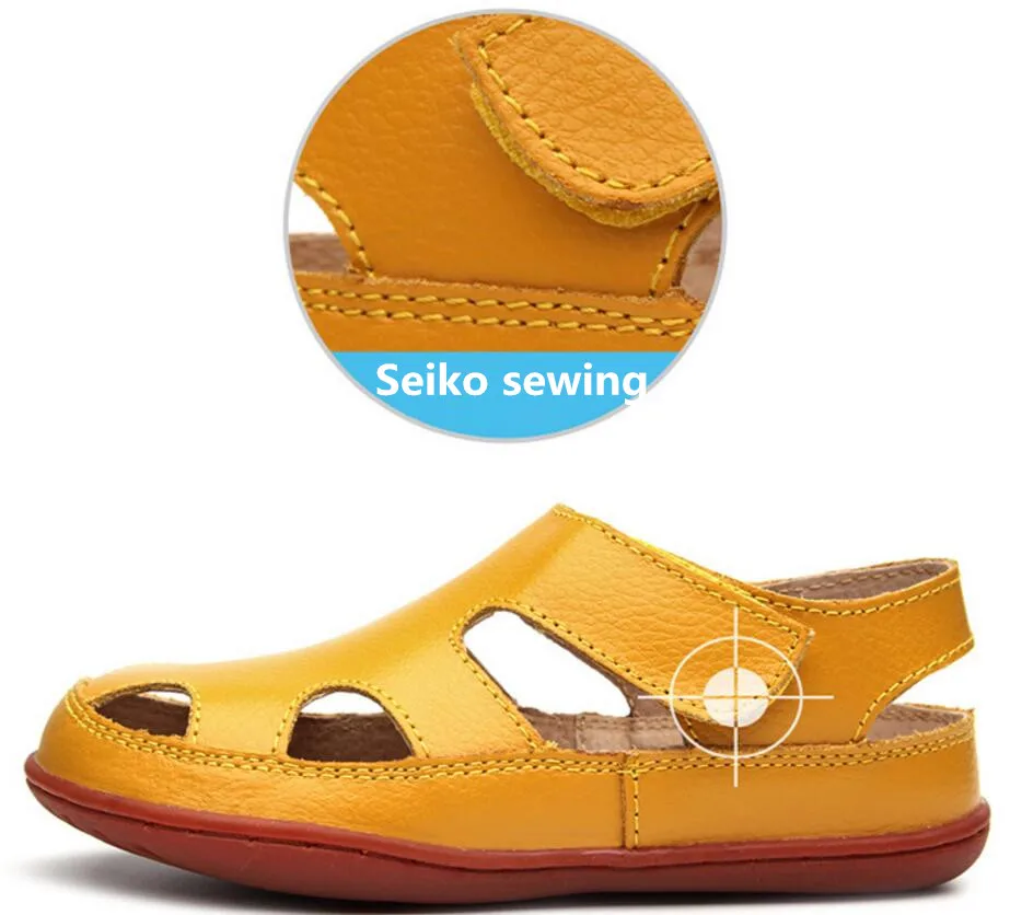 Children's leather sandals-20